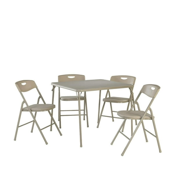 Cosco - Ensemble de table et chaises pliantes, 5 pièces, noir