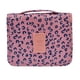 thumbnail image 2 of Neceser de viaje de gran capacidad con gancho para colgar, diseño de leopardo rosa, como se describe., 2 of 6
