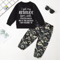 thumbnail image 2 of HCNTES Baby Boy Winter Clothes Toddler Boys Clothes Fall Winter Outfit Sets, Kids Outfits Sets 6M 12M 18M 2T 3T 2Pcs Set Boys Long Sleeved Letter Print Sweatshirt Trousers Suit, 2 of 6