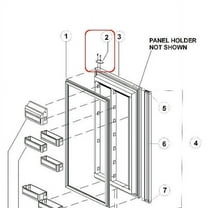 Norcold 61631330 Black Hinge Plate