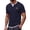 Navy, variant on Klisyaur Fashion Shirts for Mens Short Sleeve V Neck Summer Casual Comfortable Breathable Tops Basic Tee