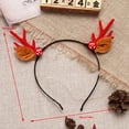 thumbnail image 2 of Yuarrent Diadema de Navidad para fiesta de vacaciones, Cosplay, tocado de Navidad, Clips laterales de moda, accesorios de joyería para de niños y Kits de decoración para fiestas Diadema roja Yuarrent HA070568-01, 2 of 6