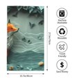 thumbnail image 2 of Honeii Paper Fox Crow Fantasy Print Quick-Dry Microfiber Towel, Shower Towel 27.5x16in,Absorbent Bathroom Towel for Beach, Pool, and Travel, 2 of 6