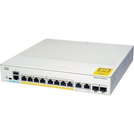 Cisco Catalyst 1000-8FP-E-2G-L - switch - 8 ports - managed - rac (C1000-8FP-E-2G-L)