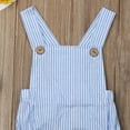 thumbnail image 5 of Musuos Baby One-pieces Romper 3 6 12 18 24M 3T Casual Sleeveless Suspender Solid/Stripe Jumpsuits with Button, 5 of 6