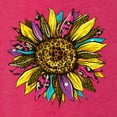 thumbnail image 2 of Sunflower Animal Print Fashion Tri-Blend Racerback Tank Top, Shocking Pink, Small, 2 of 5