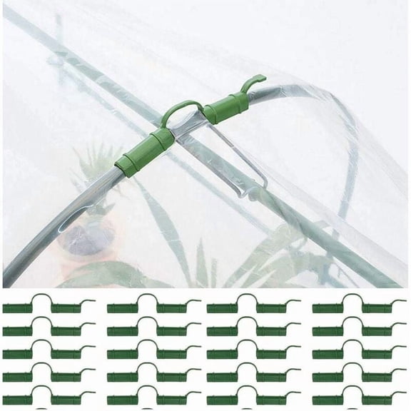 20pcs Greenhouse Clamps, Greenhouse Frame Tube Clips, Greenhouse Film Clips, Greenhouse Clamps, Greenhouse Pipe Clips, Shade Net Clips,11mm