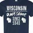 thumbnail image 4 of Inktastic Wisconsin Awesome Since 1848 T-Shirt, 4 of 5