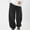 Z1-Black, variant on Dovford Men's Baggy Pants Y2k Fleece Joggers Loose Fit Cargo Sweatpants Drawstring Elastic Waist Parachute Pant with Pockets
