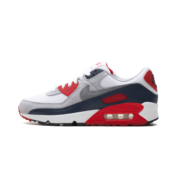 NIKE MENS AIR MAX 90 "White/Cool Grey-university Red" DM0029 117 DM0029 117 from Stadium Goods