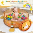 thumbnail image 4 of Babyeap 3-in-1 Baby Gym and Play Mat, Baby Activity with Ocean Ball Sensory Toys Gifts, 0-36 Months, 4 of 9