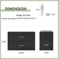 thumbnail image 3 of Furniture of America Seni Stackable Wood 2-Drawer Bookcase in Black, 3 of 12