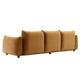 thumbnail image 5 of Sofa, Velvet, Brown, Modern Contemporary Urban Design, Living Lounge Room Hotel Lobby Hospitality, 5 of 7