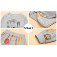 thumbnail image 3 of Bullpiano Baby Boys Newborn Outfit Set Romper Pants Hat Baby Romper Outfit Toddler Boy Romper Infant Summer Outfits 3PCS/SET 0-3 Months, 3 of 8