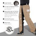 thumbnail image 2 of Delantal para motosierra, 8 capas para hombres y mujeres, madereros, trabajadores forestales, pantalones de motosierra de protección, ajustables, 2 of 7