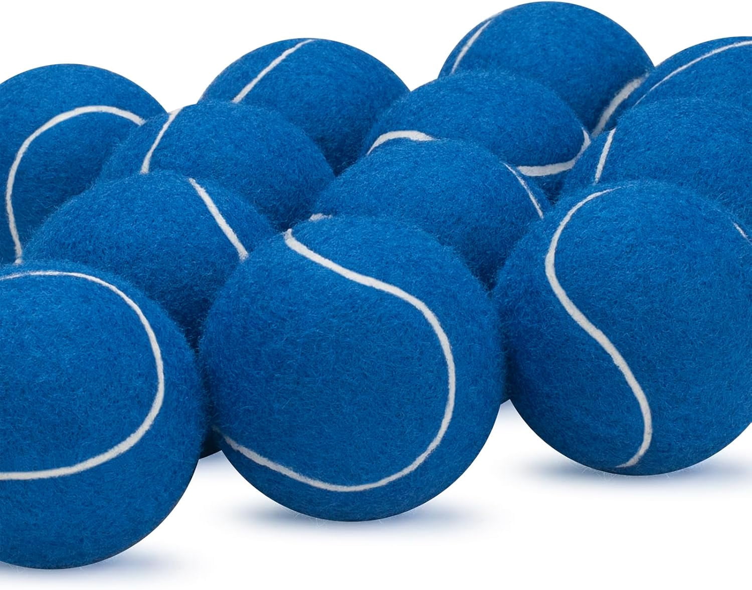 12 Pack Tennis Balls, Advanced Pressure Training Tennis Balls Practice Balls, Tennis Balls for Dogs, Thickened Tennis with Mesh Bag for Transport, Beginner Exercise Ball, Sturdy High Elastic