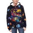 thumbnail image 3 of chaqlin Dinosaur Hoodies for Girls Boys Size 8-10 Long Sleeve Sweatshirts Jacket Galaxy Full-Zip Hooded Coat Casual Outerwear with Pockets Fall Winter Clothes, 3 of 7