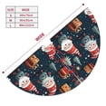 thumbnail image 3 of Sikiie Cute Santa Claus Gift 30-48 inches {designName} Print Christmas Tree Skirt Snowman Xmas Tree Skirt with Edge Christmas Decorations for Holiday Party-36", 3 of 7