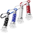 thumbnail image 2 of EeaseCA 4Pcs Mini LED Flashlight Outdoor Lighting Tool Hanging Flashlight with Carabiner, 2 of 7