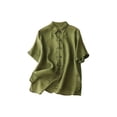 thumbnail image 1 of QUTETN Shirt For Men Breathable Vintage Short Sleeve Thin Casual Top, 1 of 4