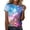B-Light Blue, variant on Womens Tops T Shirt Starry Sky Galaxy Thin Comfort Outgoing Drop Shoulder Funny T Shirts Cute Tops Casual Tops Blouse