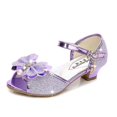 thumbnail image 5 of Sandalias para niñas con lazo de diamantes de imitación, zapatos de baile latino para niñas de 5 a 13 años, sandalias de verano para niñas, zapatos de princesa con tacón alto, sandalias para niños, 5 of 5