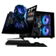 thumbnail image 1 of Computadora Escritorio Completa Xtreme PC Gaming AMD Radeon Vega Renoir Ryzen 5 5600GT 16GB SSD 1TB Monitor Curvo 27 100Hz WIFI Black juegos casuales, trabajo y estudio, 1 of 6