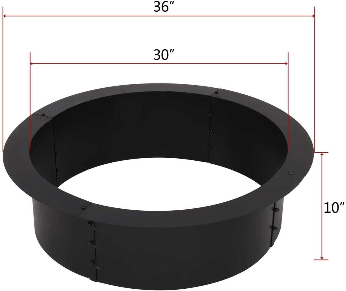 Buy TaliaPosy Galvanized Fire Pit Ring Metal Fire Pit Liner 30Inch