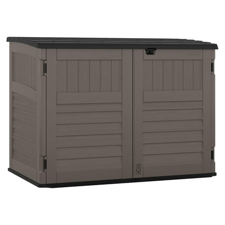 Suncast Horizontal Storage Shed, Stoney/Black