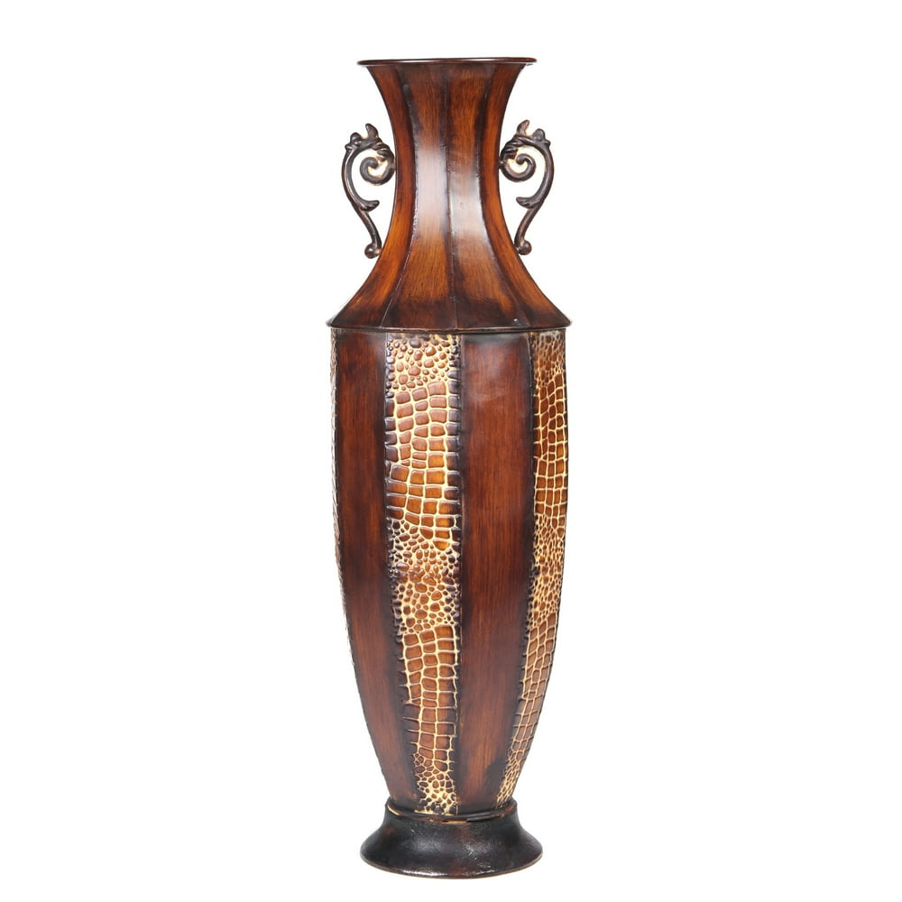 Hosley Decorative Elegant Expressions Metal Vase, 1 Each