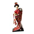 thumbnail image 2 of Muñeca kimono de geisha japonesa, adorno de escritorio de 12 pulgadas, artesanías étnicas populares Tambor, 2 of 9