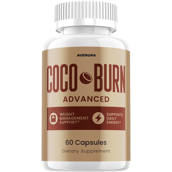 CocoBurn Pills Advanced  Formula, Extra Strength, 1 Pack, 60 Capsules