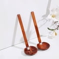 thumbnail image 3 of Kitchen Ladles Soup Spoon Noodles Soup Spoon Strainer Wood Serving Spoons Home Restaurant Tableware Easy to Use, 3 of 20