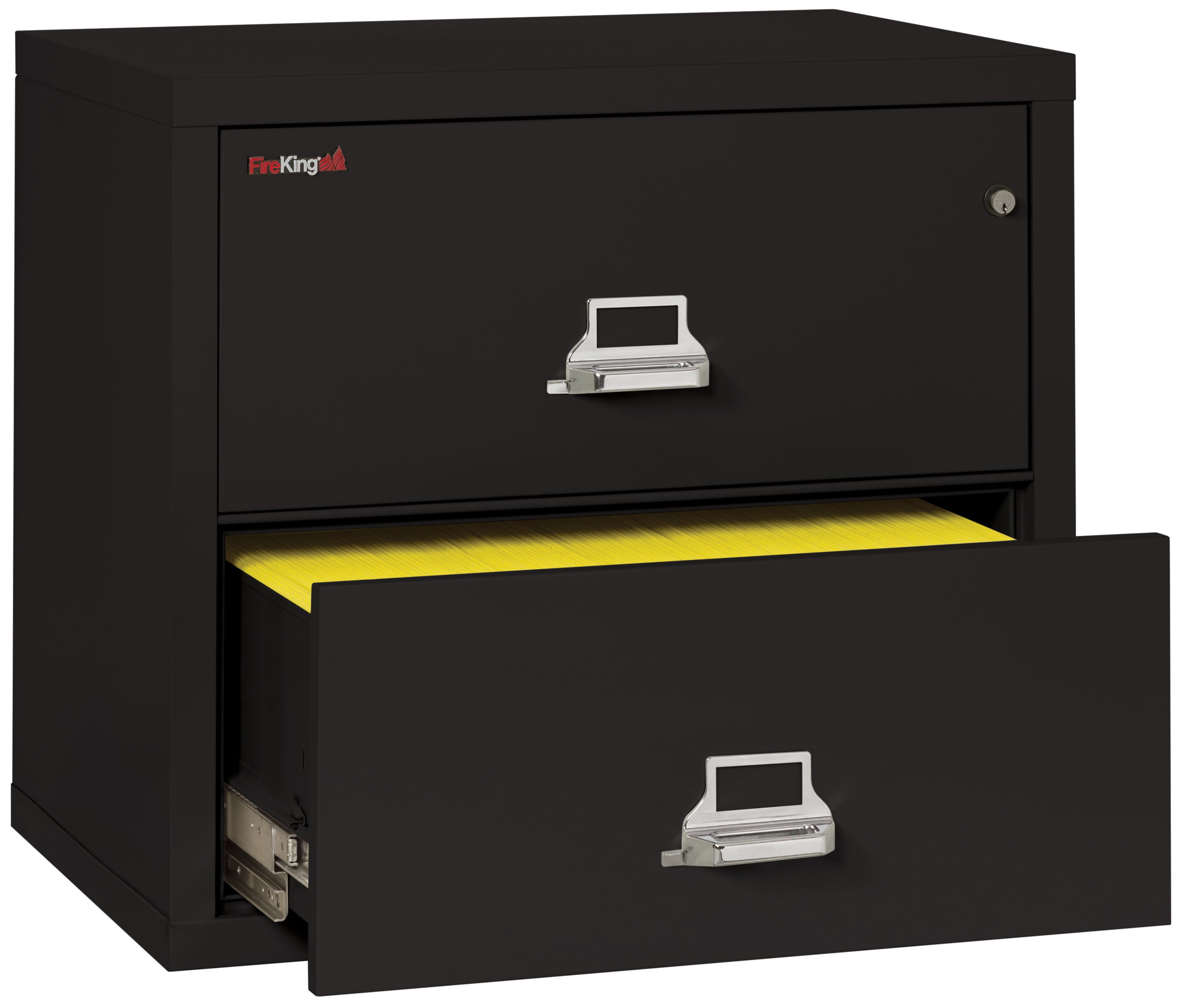 Fireking 2 Drawer 31" wide Classic Lateral fireproof File Cabinet-Black