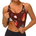 thumbnail image 3 of Picia Fire Extinguisher Sports Bra for Women,Padded Strappy Sports Bras Medium Support Yoga Bra with Removable Cups,Running Yoga Bra-Large, 3 of 9