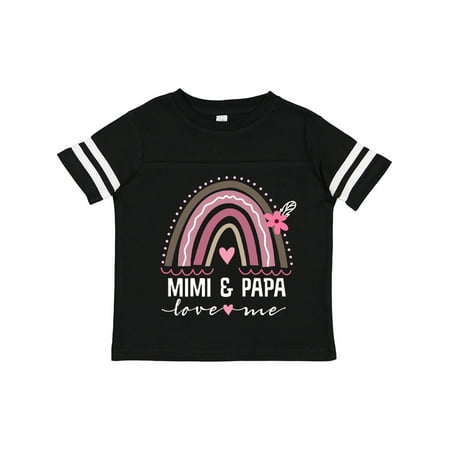 

Inktastic Mimi and Papa Love Me Rainbow Gift Toddler Toddler Girl T-Shirt