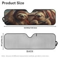 thumbnail image 5 of Jeiento Driving Sloth Windshield Sun Shade Compatible with Jeep Wrangler JK JKU JL JLU 1997-2023 & Jeep Gladiator JT 2020-2023 16.5"x52.5" Folding Front Window Sun Shade for Car Accessories, 5 of 6
