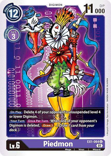 Digimon Classic Collection Uncommon Piedmon EX1-064
