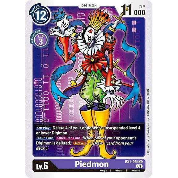 Digimon Classic Collection Uncommon Piedmon EX1-064