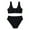 Black, variant on Splozh Bikini Sets for Teen Girls Swimsuit Comfortable Soft Two Piece Swimsuit Fashion Bikini with Chest Pad Swimsuit Black,8-9 Years