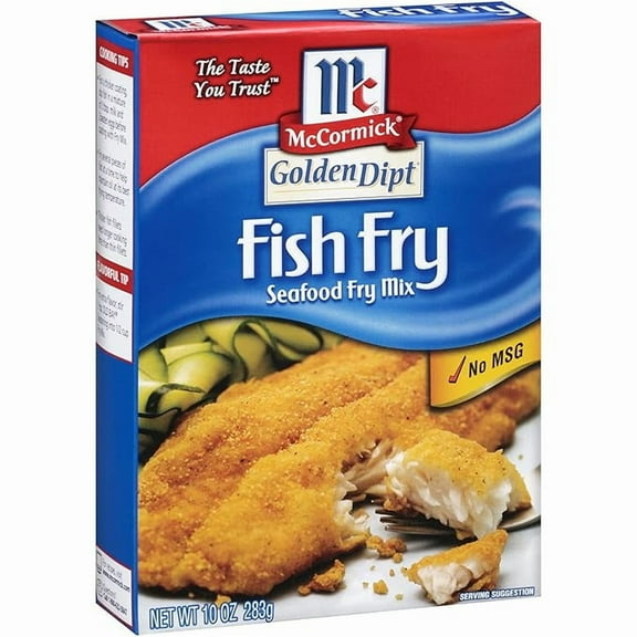 1x McCormick Golden Dipt Fish Fry Seafood Fry Mix, 10 oz