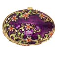 thumbnail image 1 of Trinket Box, 2.5x1.7x1.3in Hand Painted Flower Trinket Box Practical and Decorative Hinged Jewelry Trinket Box for Bookcases Cabinets Living Room Decor, 1 of 8