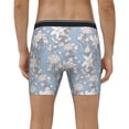 thumbnail image 4 of Salouo Lily Flower Pattern Men's Boxer Briefs, Soft & Breathable Underwear Elastic Waistband Briefs for Men,1-Pack, 4 of 7