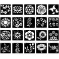 ZGstore 20PCS Reusable Flower Stencils For Painting On Wood, Butterfly