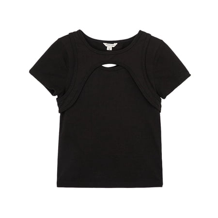 Habitual girls Knit Top, G7-8, Black