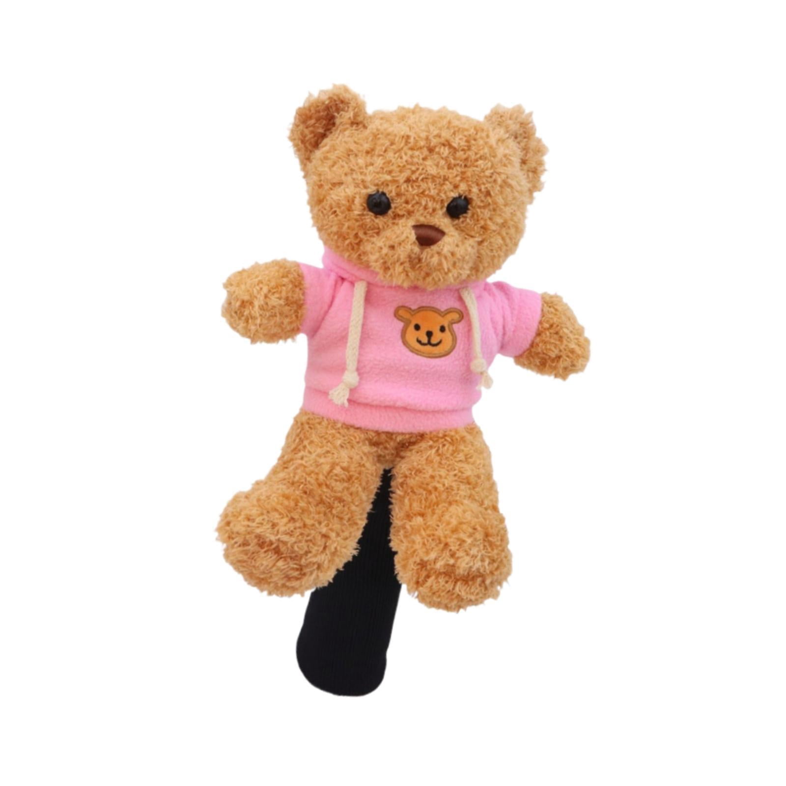 funtasica Golf Driver Headcover Bear Plush Animal Protector Novelty Wood Club Cover Replacement Soft Material Stable Fit Suitable for Men Women Gift Home Decora B