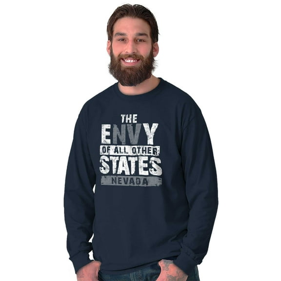 Envy Of All Other States Nevada Pun Long Sleeve TShirt Men Women Brisco Brands S