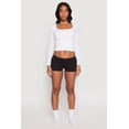 thumbnail image 2 of Womens Rib Knit Seamless Boyshort Panty, 2 of 4