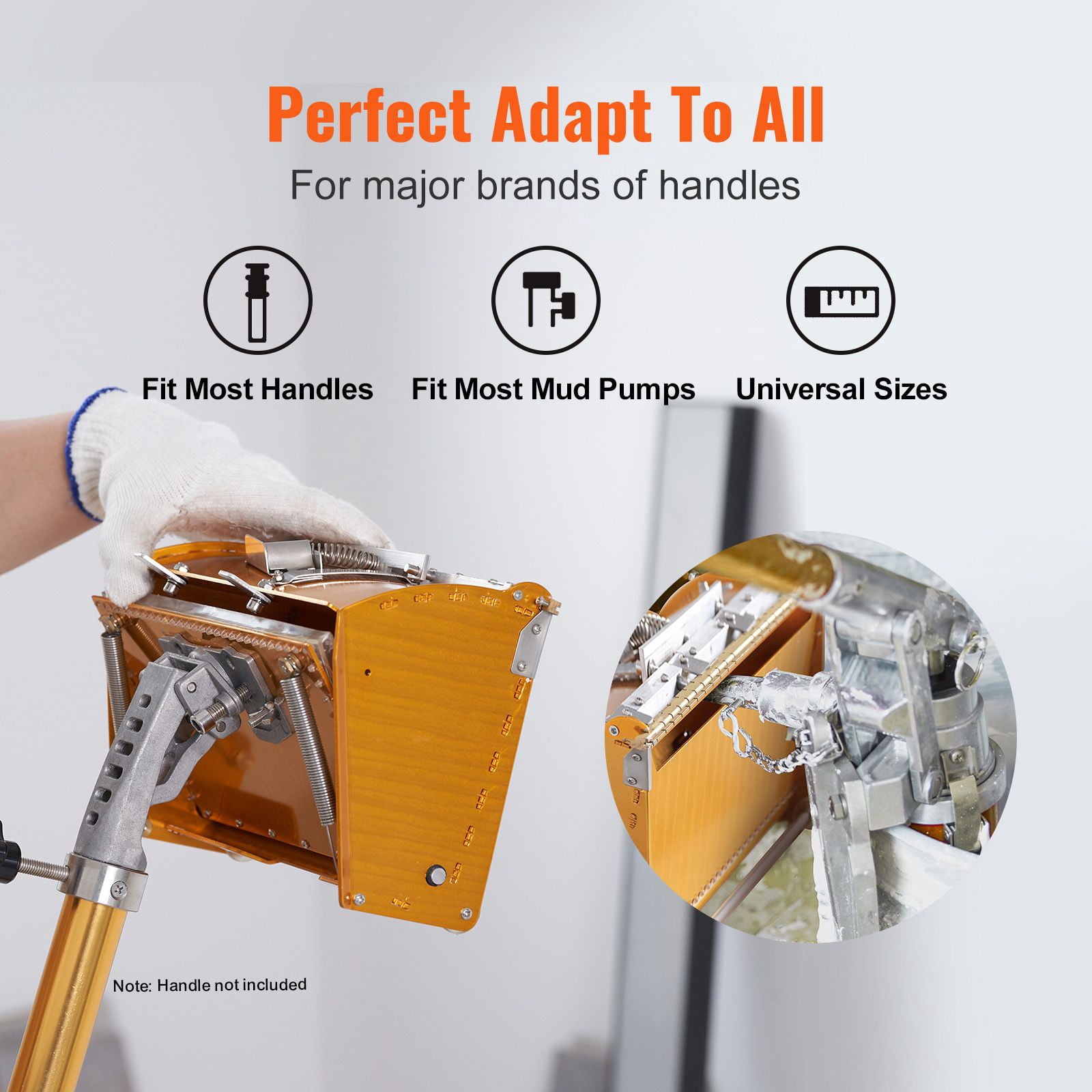 Drywall Flat Box 10 Inch with 2 Bonus Blades Aluminum Mud Box for Wallboard Sheetrock