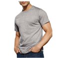 thumbnail image 2 of Fruit of the Loom Men's dual defense black & grey crews t-shirts, 4 pack, 2 of 5